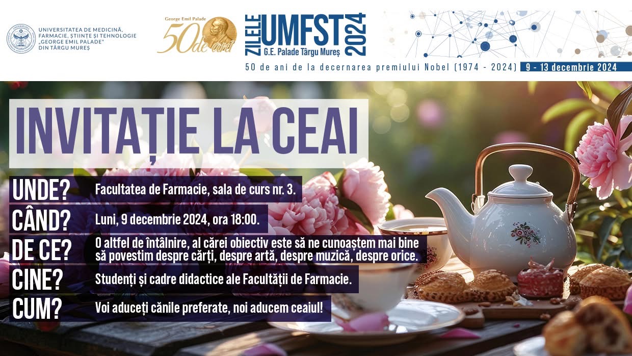 Invitație la „Ceai și povești”