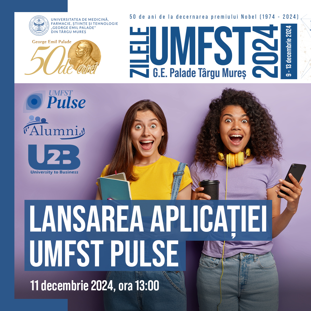 Rămâi conectat la Alma Mater prin aplicația UMFST Pulse