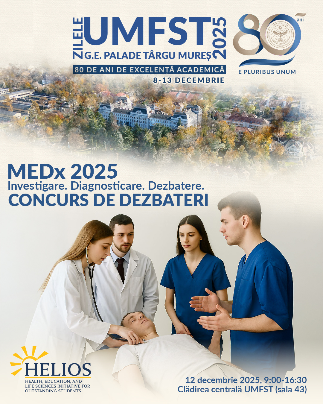 Concurs adresat studenților la Medicină din anii clinici. MEDx.