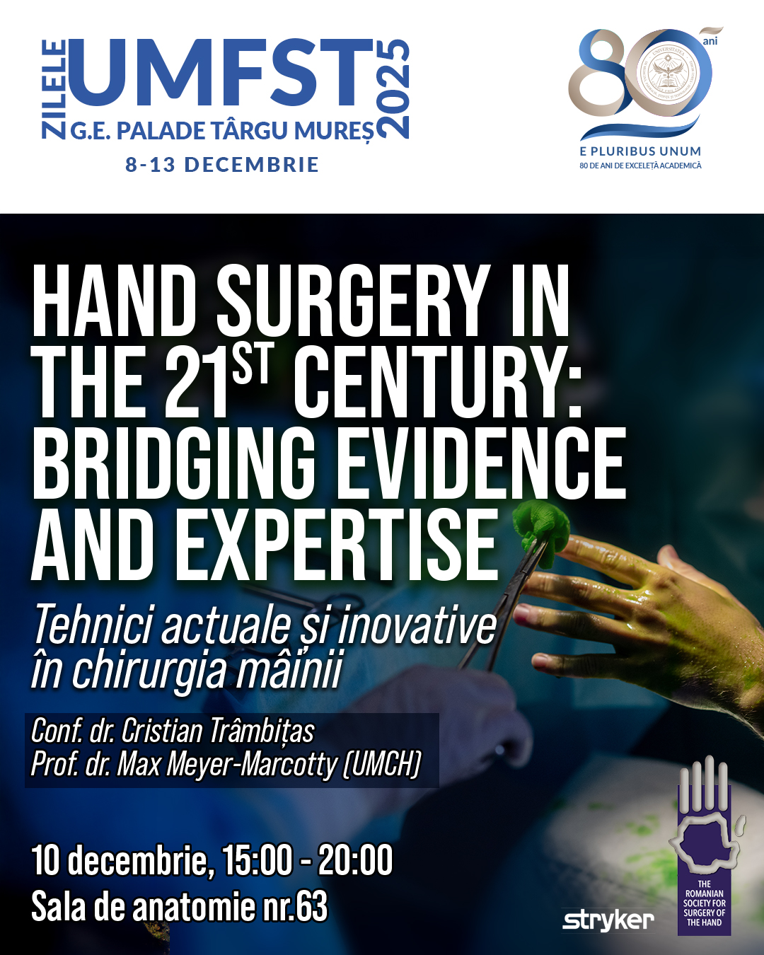 A hands-on educational experience awaits participants at the ”Hand Surgery Workshop”
