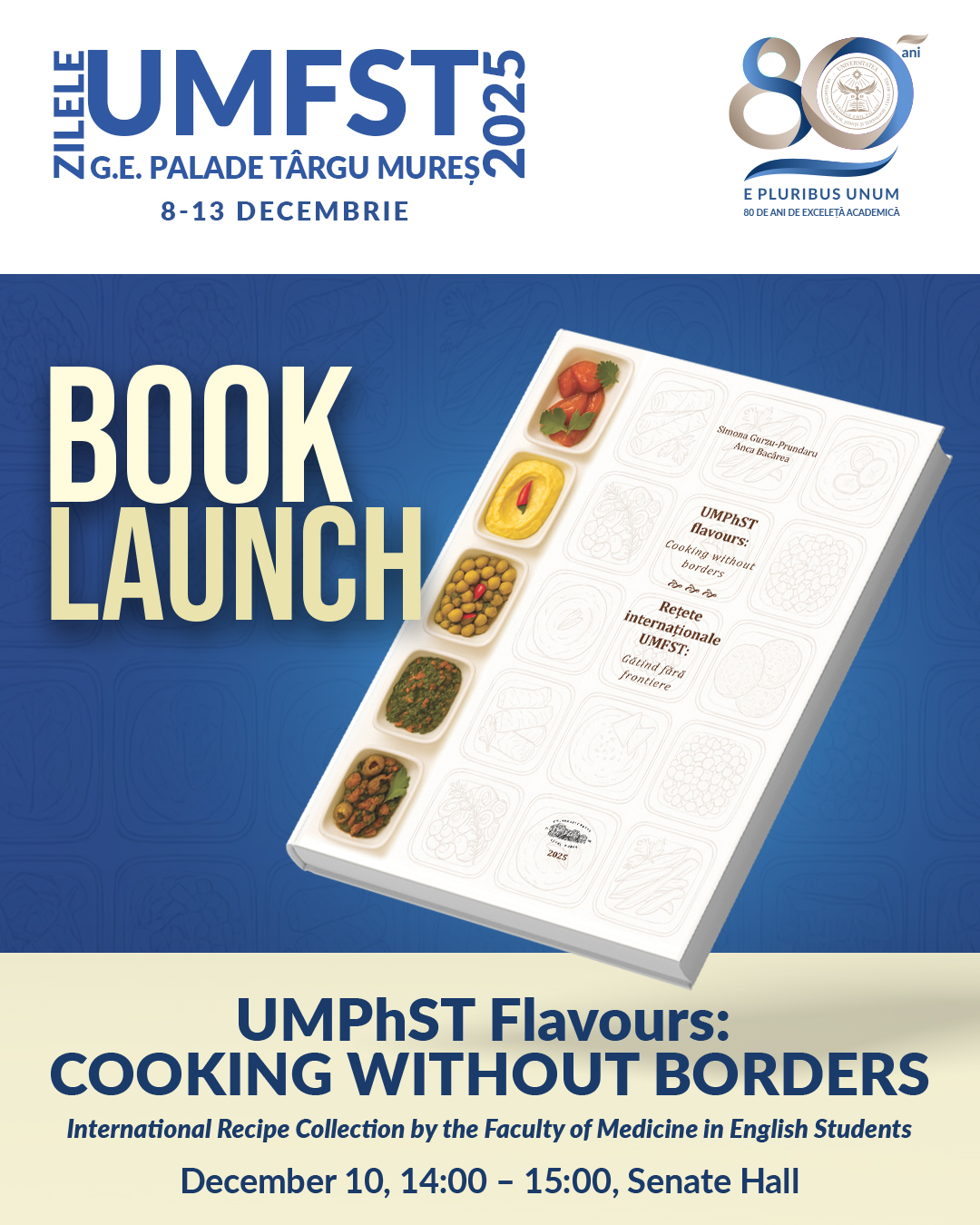 Celebrarea diversității. Lansare de carte: UMPhST Flavours: Cooking without Borders / Celebrating diversity. Book Launch