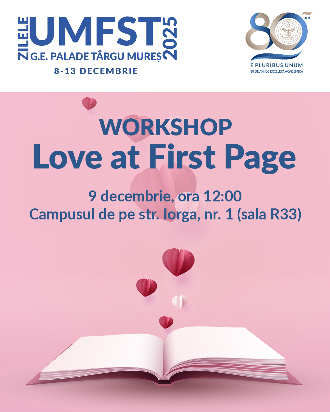 Unele iubiri nu încep cu o privire, ci cu o pagină. Workshop despre oameni, cărți și emoții.